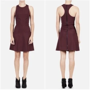 Rag And Bone Maroon Racerback Mini Dress Size 6 - Picture 1 of 6