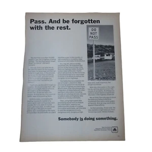 State Farm Insurance 1969 - Pasa y ser olvidado - anuncio impreso vintage - Imagen 1 de 3
