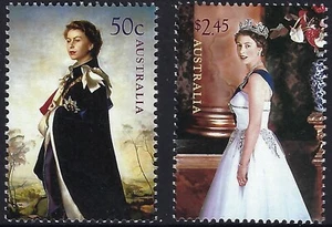 2006 Australia SG#2624/25 QEII 80th Birthday set of 2 mint MUH MNH - Picture 1 of 1