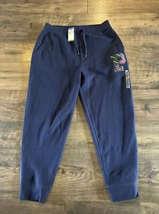 Pantalones de chándal Polo Ralph Lauren para hombre azul marino parche en P Letterman polar $138 nuevos con etiquetas XL - Imagen 1 de 5
