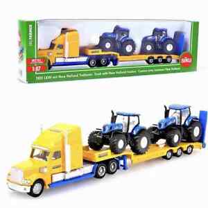 1:87 Siku 1837/1805 Farmer John Deere/New Holland Tractors Trailer Diecast Toys