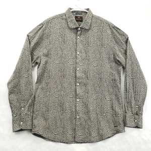 Scotch & Soda Shirt Mens 2XL Black White Retro De Luxe Long Sleeve Button-Up - Picture 1 of 13