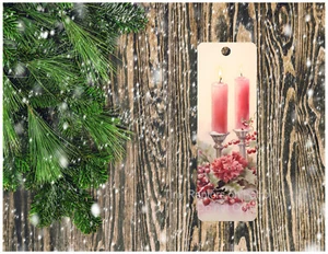 Christmas handmade metal bookmark, CHOICE, with tassel, FREE ship, gifts, winter - Picture 1 of 14