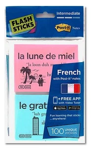 Post-It Flash Sticks - Intermediate Level French - Picture 1 of 1