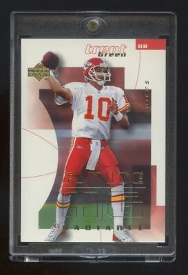TRENT GREEN 2004 UPPER DECK FINITE HG RADIANCE GOLD #ED 10/15  SUPER RARE CHIEFS - Image 1 of 2