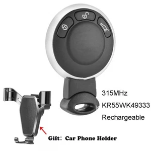 For BMW Mini Cooper Rechargeable Battery Smart 315MHz Remote Key Fob KR55WK49333 - Picture 1 of 5