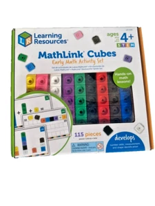 Learning Resources MathLink Cubes Early Math Activity Set - 115 Pieces-ages 4+ - Picture 1 of 14