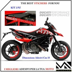 ADESIVI DUCATI PERFORMANCE PER TRALICCIO 33x2,3 CM. PRESPAZIATI COL. ARGENTO - Foto 1 di 6