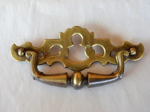 VTG 7" KEELER Brass & Metal Handle Drawer Pull Handle N11885 Screw Spacing 5.75" - Picture 1 of 11