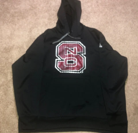 NC State University Wolfpack Adidas Hooded Sweatshirt NCS Logo Men's Size 2XL Cover