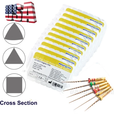 25MM Endo Pro gold Taper Files Endodontic NITI Rotary File No Break EASYINSMILE