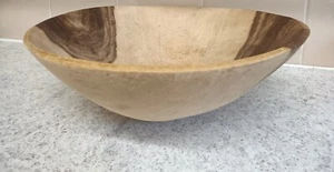 Handmade Wooden Bowl, African , Traditional, Approx L 24cm W 9cm, African wood - Picture 1 of 13