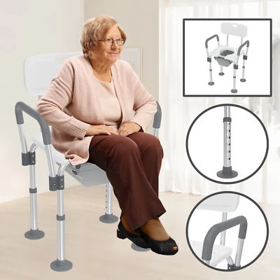 Toilettenstuhl Duschstuhl Toilettenhilfe Höhenverstellbar Badhocker Duschhilfe - Bild 1 von 4