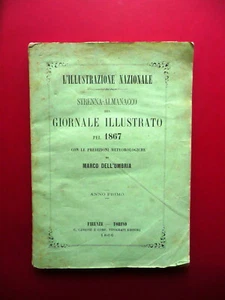 Illustrazione Nazionale Strenna Almanacco del 1867 Predizioni M. Dell'Umbria - Foto 1 di 6