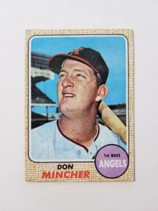 DON MINCHER 1968 TOPPS BASEBALL CARD #75 CALIFORNIA ANGELS - Picture 1 of 2