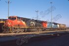 Original Slide- CN ES44DC 2335, GTW Heritage & ex-CREX At Galesburg, IL. 12/23