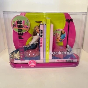2005 Vintage Y2k Barbie Fashion Fever Bookends Book Room Decor Doll NIB NEW - Bild 1 von 12