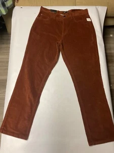 NEW Men’s 36x32 SAK’S FIFTH AVENUE brown PANTS dress jeans Macy’s Nordstrom polo - Picture 1 of 8