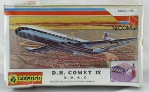 Pegaso Necomisa British D.H. Comet IV B.O.A.C P412 1/180 con kit sigillato diorama - Foto 1 di 2