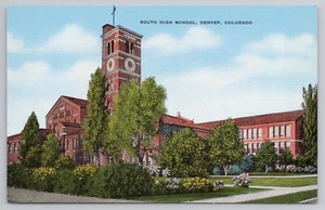 South High School in Denver Colorado CO Postkarte - Bild 1 von 2