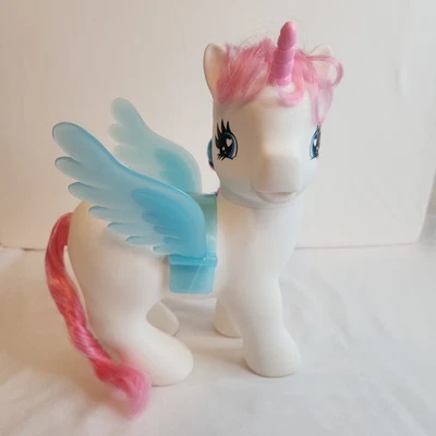 Juguete My Little Pony Fakie Arco Iris Blanco Unicornio Jumbo 9" Foto 1 de 4