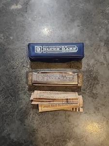 M Hohner R Series Vintage Blues Harp Harmonica Vintage Instructions Vinyl Case G - Picture 1 of 8