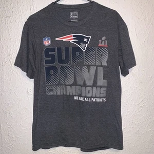 Patriots Super Bowl LII Champions NFL Fanatics Pro Line T-Shirt Size Medium - Picture 1 of 4
