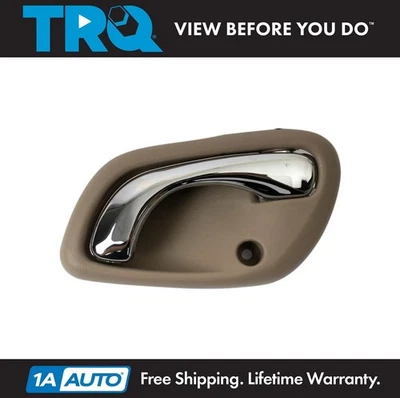 TRQ Interior Door Handle Beige Housing With Chrome Lever For 2002 Suzuki XL-7 Foto 1 de 4