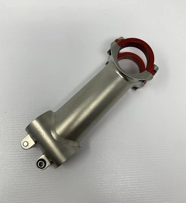 Titanium 110mm x 31.8mm Stem with Red Face Plate - Image 1 of 4