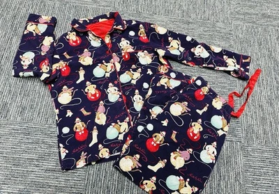 Conjunto de pijama de franela para mujer Nick & Nora grandes bolas de hilo púrpura calcetín monos Foto 1 de 4
