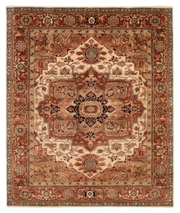 Traditional Vintage Hand-Knotted Carpet 7'10" x 9'8" Wool Area Rug - Picture 1 of 9