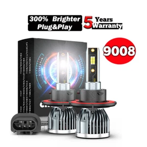 For Chevy HHR 2006-2010 2011-2PC 6000K White LED Headlight High/Low Beam Bulbs - Picture 1 of 17