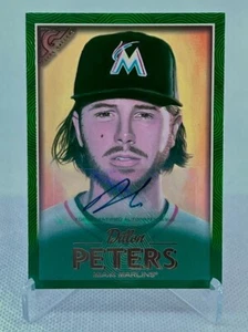 Dillon Peters 2018 Topps Gallery Green SP Rookie RC Auto /99 ( Marlins ) - Picture 1 of 2