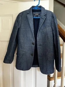 Lands End Boys Small Sport Coat Blue - Picture 1 of 2