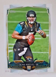 2014 TOPPS BLAKE BORTLES RC 5X7 JUMBO ART CARD #/99 JAGUARS - Foto 1 di 1