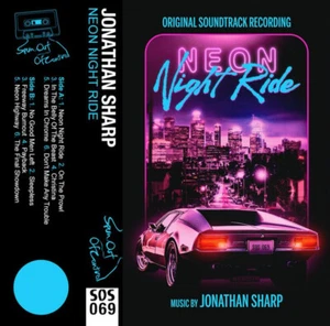 Jonathan Sharp - Neon Night Ride (Blue Shell) Tape Spun out of Control - Picture 1 of 1