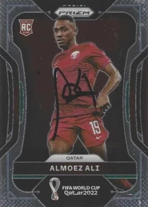 Almoez Ali - Qatar Panini Prizm Signed Card World Cup 2022 - Original Autograph - Zdjęcie 1 z 1