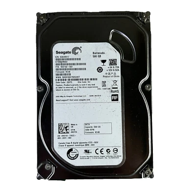 Seagate 500GB Barracuda ST500DM002 3.5" 7200RPM SATA Hard Drive 1BD142-502 9CF26 - Image 1 of 4