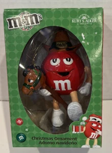2007 Kurt S. Adler M&Ms Christmas Red M Ornament Wearing Cowboy Hat Riding Horse - Picture 1 of 1