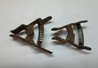 2 Sizes Vintage Cast Iron Welding Grounding Clamps Ground