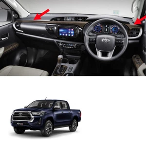 For Toyota Hilux Revo Prerunner 2021 2022 Dash Board Panel Wood Design - Picture 1 of 6