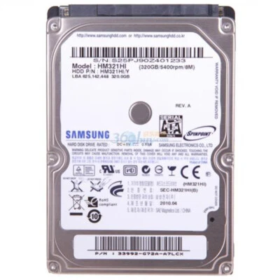 Samsung 320GB HM321HI 5400RPM SATA 2.5" Laptop HDD Hard Disk Drive - Image 1 of 3