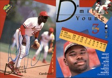 Dmitri Young Signed 1993 Classic Best Gold #96  Springfield inals Auto AU