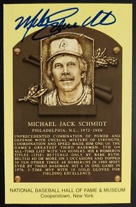 Mike Schmidt Signed Hall Of Fame Autographed Postcard Philadelphia Phillies COA