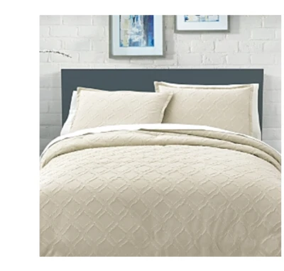 Essentials Dover The Essential Microsculpt 2 Piece Comforter Set - TWIN - Sand - Image 1 of 4