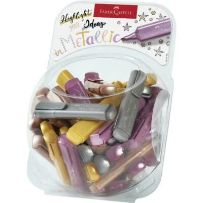 Faber Castell Metallic Textmarker Textliner 1546 oder 4er Set - Bild 1 von 3