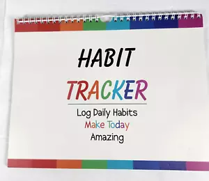 Habit Tracker Calendar 12 Months Undated Daily Weekly & Monthly Period Habit Tra - Picture 1 of 4