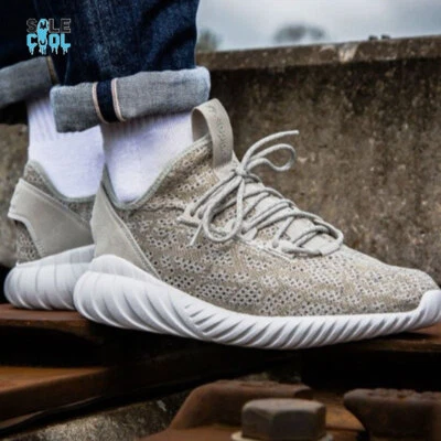 Adidas Originals Tubular Doom Sock Primeknit Sesame White Mens Sneakers BY3561 - Image 1 of 4