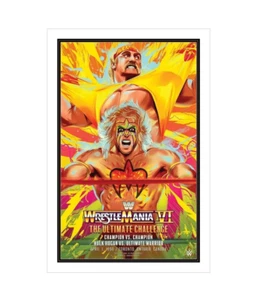 Hulk Hogan Vs Ultimate Warrior Legendary Moments Poster 250 WrestleMania VI WWE - Picture 1 of 8