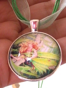 FAIRY NECKLACE flower fairies MYTHICAL CREATURE PIXIE glastonbury pagan goddess - Picture 1 of 5